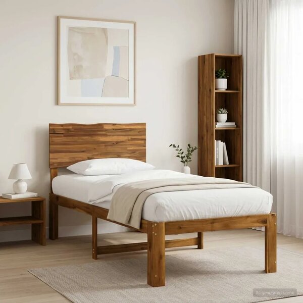 Krevet s uzglavljem ROSTOCK Prirodna 75 x 190 cm - Prirodna 75 x 190 cm