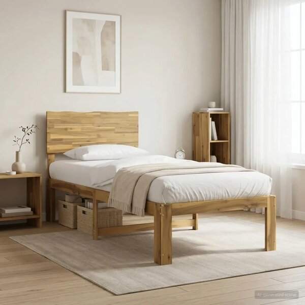 Krevet s uzglavljem ROSTOCK Bijela 90 x 190 cm - Bijela 90 x 190 cm