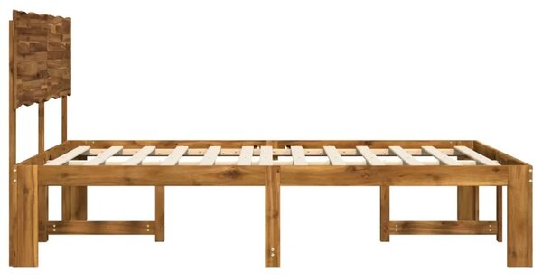 Krevetni okvir s uzglavljem ROSTOCK Prirodna 120 x 200 cm - Prirodna 120 x 200 cm
