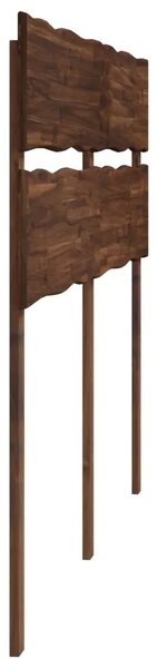 Uzglavlje s prirodnim rubom ROSTOCK Tamno smeđa 120 cm - Tamno smeđa 120 cm