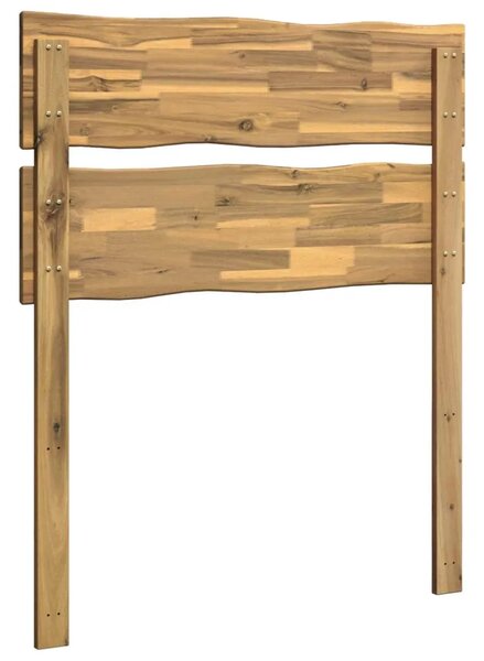 Uzglavlje s prirodnim rubom ROSTOCK Bijela 75 cm - Bijela 75 cm