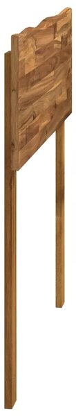 Uzglavlje s prirodnim rubom ROSTOCK Prirodna 80 cm - Prirodna 80 cm