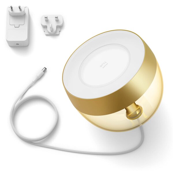 Philips Hue Iris WACA LED stolna svjetiljka, zlatna, prigušiva, Zlato / mjed, Dnevni boravak/blagovaonica, Plastika