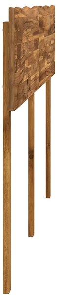 Uzglavlje s prirodnim rubom ROSTOCK Prirodna 120 cm - Prirodna 120 cm