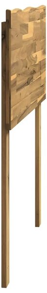 Uzglavlje s prirodnim rubom ROSTOCK Bijela 75 cm - Bijela 75 cm