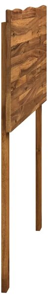 Uzglavlje s prirodnim rubom ROSTOCK Prirodna 75 cm - Prirodna 75 cm