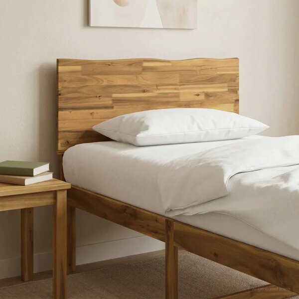 Uzglavlje s prirodnim rubom ROSTOCK Bijela 75 cm - Bijela 75 cm