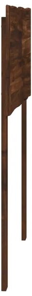 Uzglavlje s prirodnim rubom ROSTOCK Tamno smeđa 80 cm - Tamno smeđa 80 cm