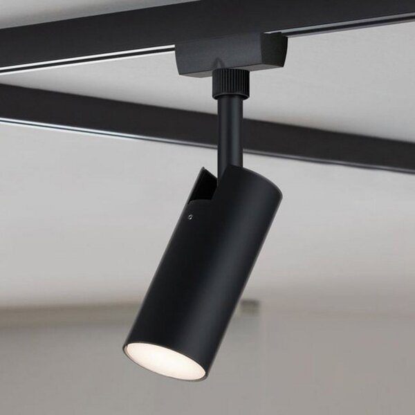 Paulmann URail LED reflektor Tubo crni 3000 K, Crno, Dnevni boravak/blagovaonica, Metal
