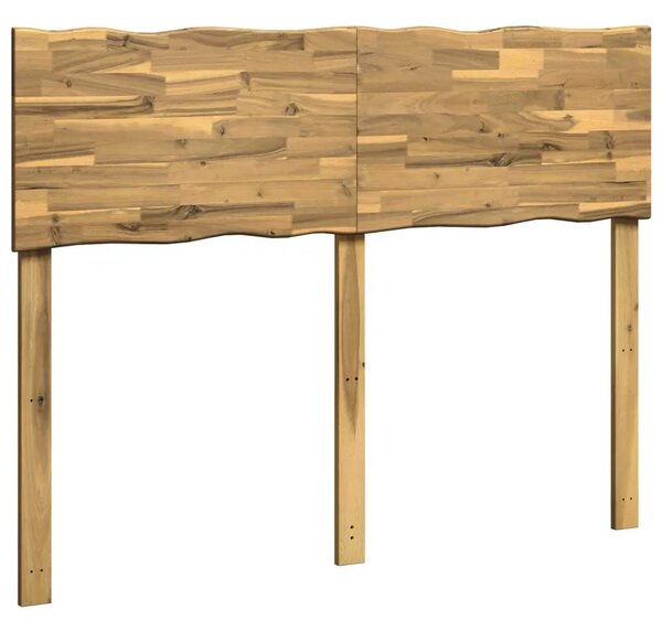 Uzglavlje s prirodnim rubom ROSTOCK Bjeljenje 120 cm - Bijela 120 cm