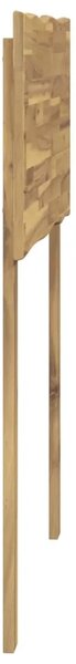Uzglavlje s prirodnim rubom ROSTOCK Bjeljenje 80 cm - Bijela 80 cm