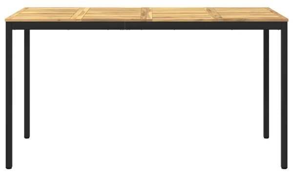 Stol za bar u vrtu NAARDEN Bijela i crna 196 x 80 5 x 105 cm - Bijela i crna 196 x 80 5 x 105 cm
