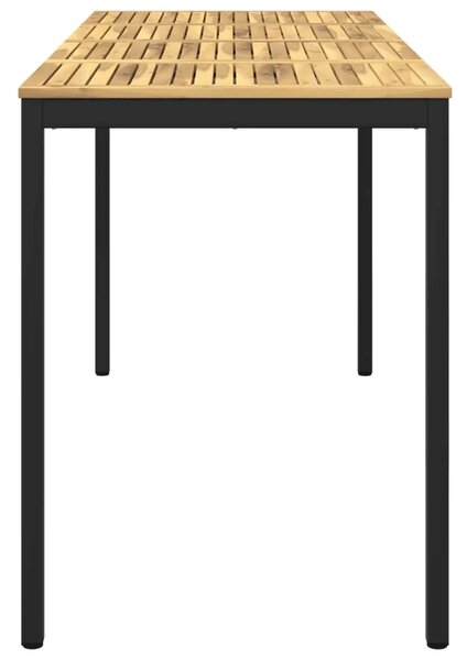 Stol za bar u vrtu NAARDEN Bijela i crna 196 x 80 5 x 105 cm - Bijela i crna 196 x 80 5 x 105 cm
