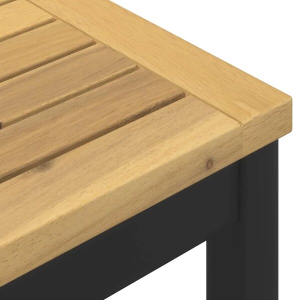 Stol za bar u vrtu NAARDEN Bijela i crna 196 x 80 5 x 105 cm - Bijela i crna 196 x 80 5 x 105 cm