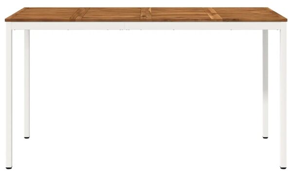 Stol za bar u vrtu NAARDEN Prirodna i bijela - Prirodna i bijela 196 x 80 5 x 105 cm