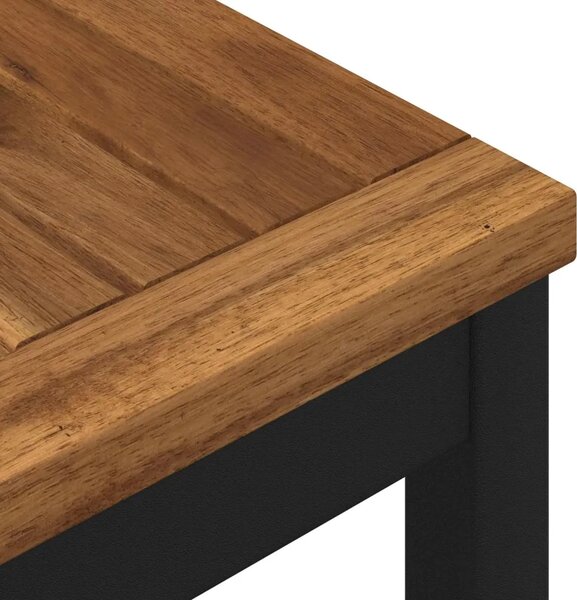 Stol za bar u vrtu NAARDEN Prirodna i crna 180 x 88 5 x 105 cm - Prirodna i crna 180 x 88 5 x 105 cm