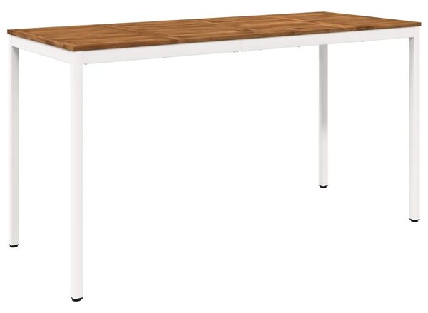Stol za bar u vrtu NAARDEN Prirodna i bijela - Prirodna i bijela 196 x 80 5 x 105 cm