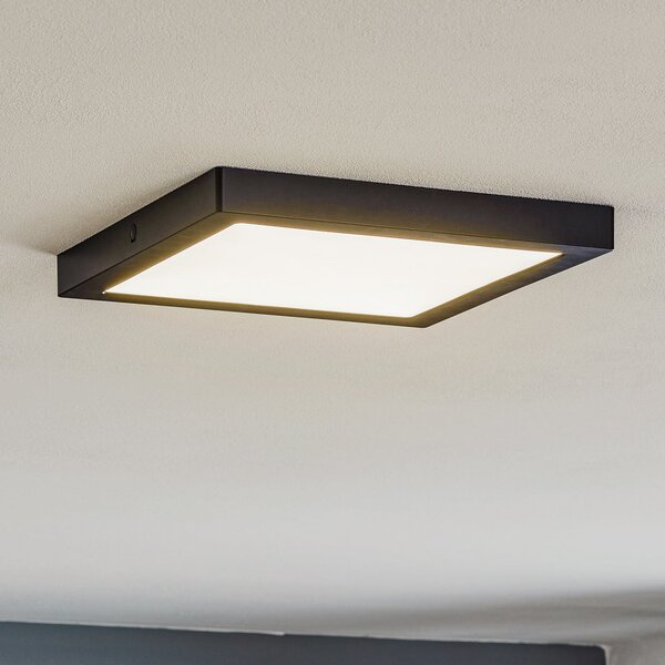 Paulmann Abia LED panel 30x30 cm 2.700K crni, Crno, Dnevni boravak/blagovaonica, Plastika
