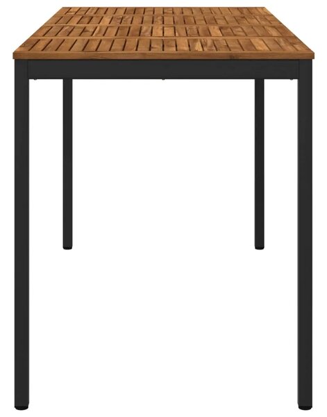 Stol za bar u vrtu NAARDEN Prirodna i crna 180 x 88 5 x 105 cm - Prirodna i crna 180 x 88 5 x 105 cm