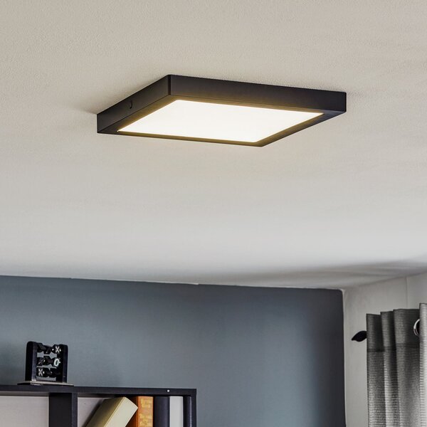 Paulmann Abia LED panel 30x30 cm 2.700K crni, Crno, Dnevni boravak/blagovaonica, Plastika