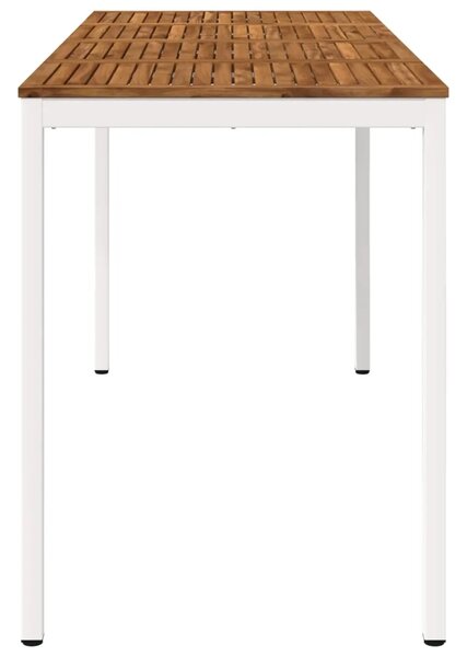 Stol za bar u vrtu NAARDEN Prirodna i bijela - Prirodna i bijela 196 x 80 5 x 105 cm