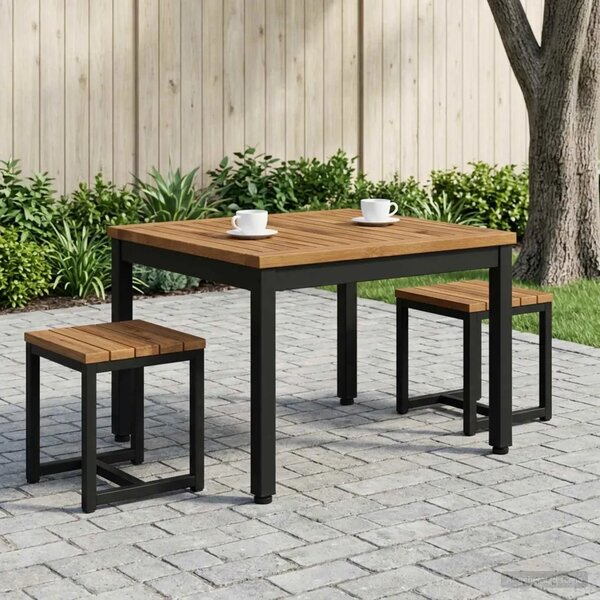 Stolić za kavu Prirodna i crna 50 x 60 5 x 36 cm - 50 x 60 5 x 36 cm Prirodna i crna