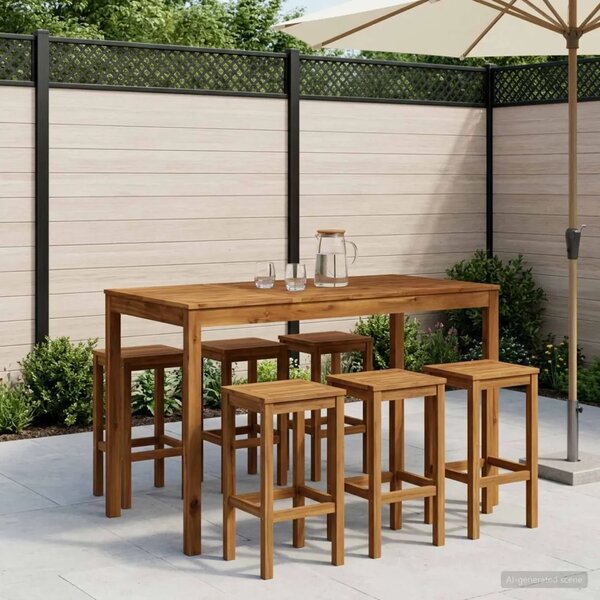 Stol za bar u vrtu Prirodna 141 x 80 5 x 105 cm - Prirodna 141 x 80 5 x 105 cm
