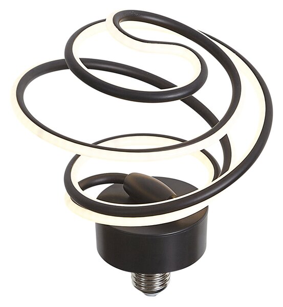 E27 LED ukrasna žarulja crna spiralna 6W 370 lm 3000K