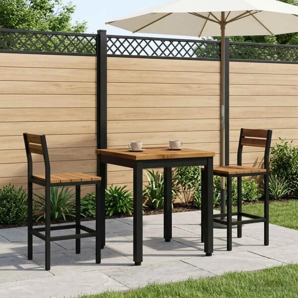 Stolić za kavu Prirodna i crna 40 x 40 5 x 36 cm - 40 x 40 5 x 36 cm Prirodna i crna