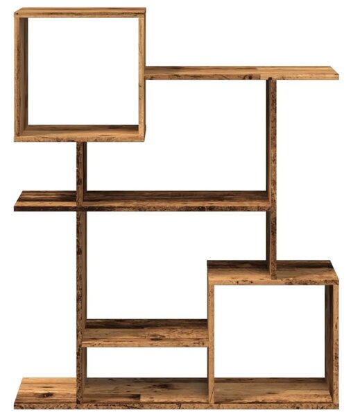 Pregrada / regal za knjige boja drva 92x29x112 cm drveni - Staro drvo 112 cm