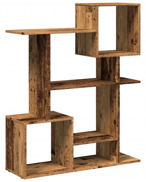 Pregrada / regal za knjige boja drva 92x29x112 cm drveni - Staro drvo 112 cm