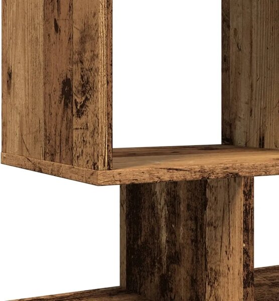 Pregrada / regal za knjige boja drva 92x29x112 cm drveni - Staro drvo 112 cm
