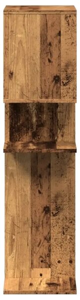 Pregrada / regal za knjige boja drva 92x29x112 cm drveni - Staro drvo 112 cm
