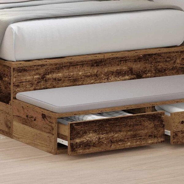 Ladice za krevet s ladicama Staro drvo 90 x 36 5 x 16 5 cm - Staro drvo 90 x 36 5 x 16 5 cm