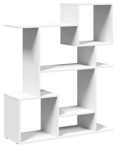Paravan - Sobna pregrada / regal za knjige bijeli 92x29x112 cm drveni - Bijela 112 cm