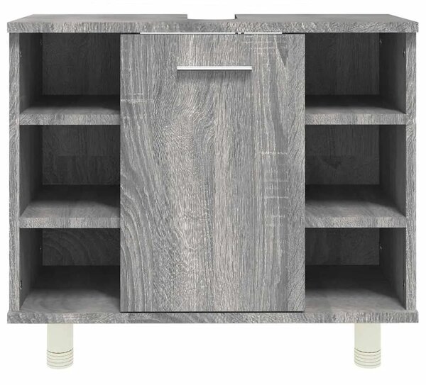 Kupaonski ormarić boja hrasta 60x32x53 5 cm konstruirano drvo - Sivi hrast sonoma