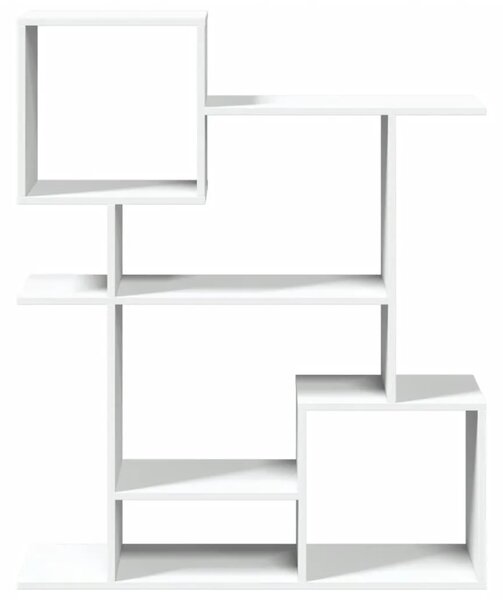 Paravan - Sobna pregrada / regal za knjige bijeli 92x29x112 cm drveni - Bijela 112 cm