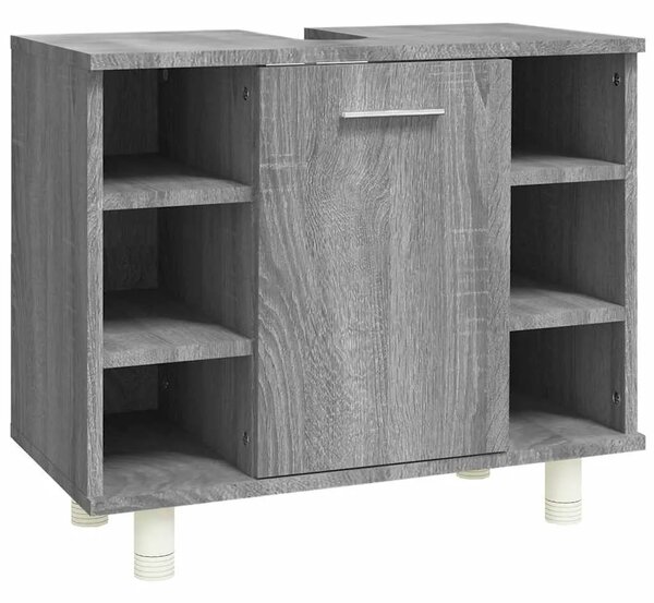 Kupaonski ormarić boja hrasta 60x32x53 5 cm konstruirano drvo - Sivi hrast sonoma