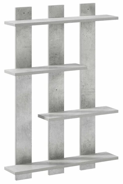 Zidna polica Betonska siva 61 x 13 5 x 88 cm - Betonska siva 61 x 13 5 x 88 cm