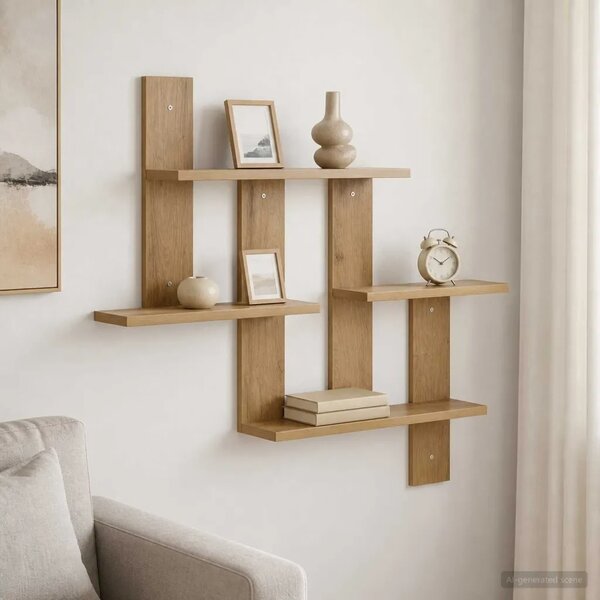 Zidna polica Hrast artisan 85 x 13 5 x 73 5 cm - Hrast artisan 85 x 13 5 x 73 5 cm