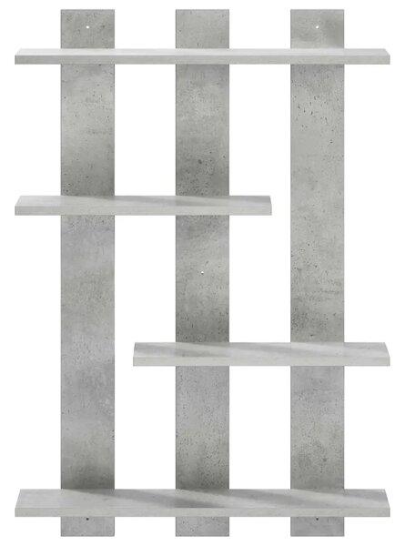Zidna polica Betonska siva 61 x 13 5 x 88 cm - Betonska siva 61 x 13 5 x 88 cm