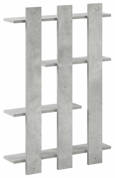 Zidna polica Betonska siva 61 x 13 5 x 88 cm - Betonska siva 61 x 13 5 x 88 cm