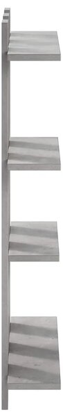 Zidna polica Betonska siva 61 x 13 5 x 88 cm - Betonska siva 61 x 13 5 x 88 cm