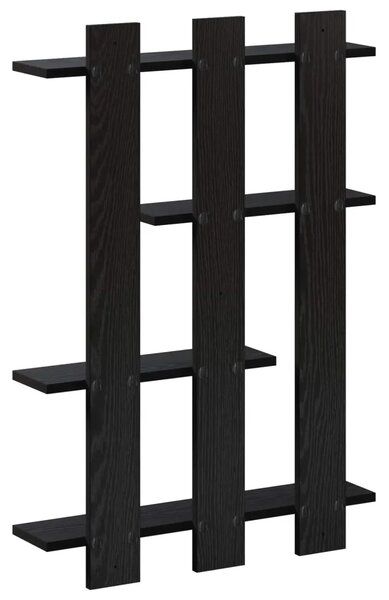 Zidna polica Crni hrast 61 x 13 5 x 88 cm Konstruirano drvo - Crni hrast 61 x 13 5 x 88 cm