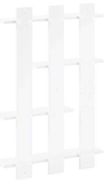 Zidna polica Bijela 61 x 13 5 x 88 cm Konstruirano drvo - Bijela 61 x 13 5 x 88 cm