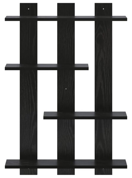 Zidna polica Crni hrast 61 x 13 5 x 88 cm Konstruirano drvo - Crni hrast 61 x 13 5 x 88 cm