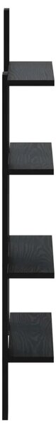 Zidna polica Crni hrast 61 x 13 5 x 105 cm Konstruirano drvo - Crni hrast 61 x 13 5 x 105 cm