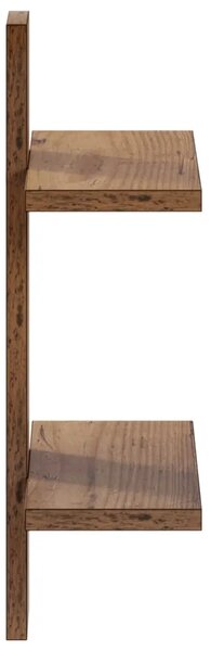 Zidna polica Staro drvo 30 x 13.5 x 43 cm Prerađeno drvo - Staro drvo 30 x 13.5 x 43 cm