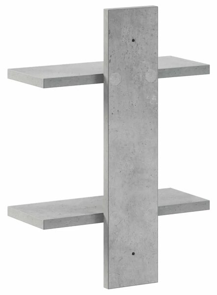 Zidna polica Betonska siva 30 x 13.5 x 43 cm Prerađeno drvo - Betonska siva 30 x 13.5 x 43 cm