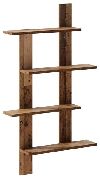 Zidna polica Staro drvo 61 x 13 5 x 105 cm Konstruirano drvo - Staro drvo 61 x 13 5 x 105 cm